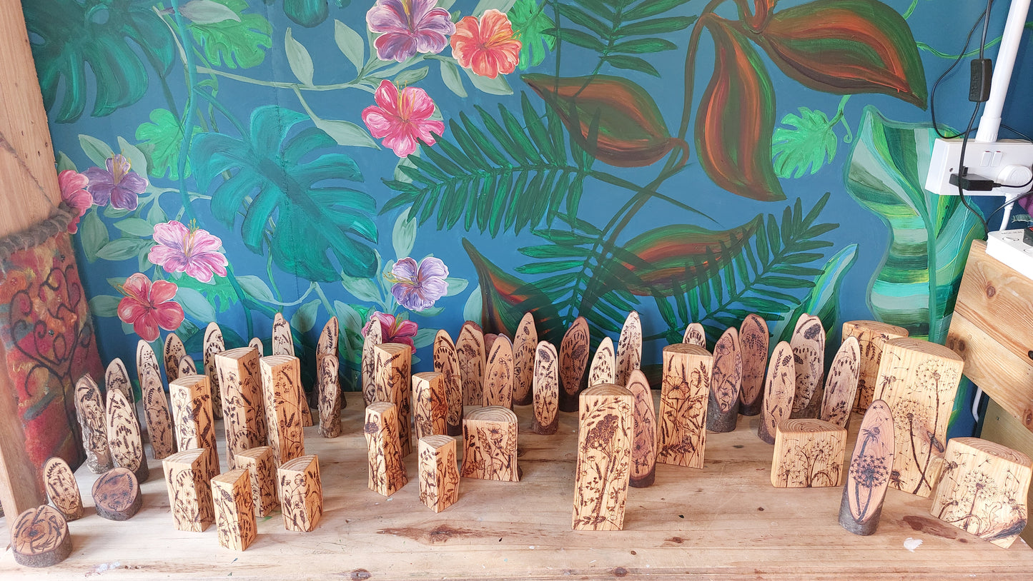 Poppy Design pyrography Woodcuts (p3)